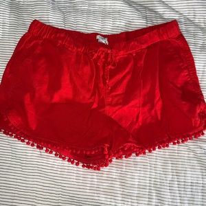 Jcrew Pom Pom hem shorts. Size L